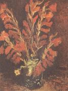 Vase wiht Red Gladioli (nn04)